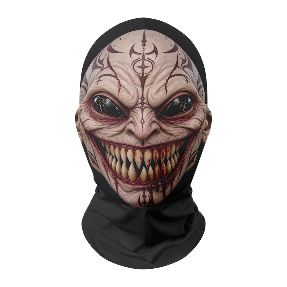 Full-head mesh mask, Tattooed Demon design